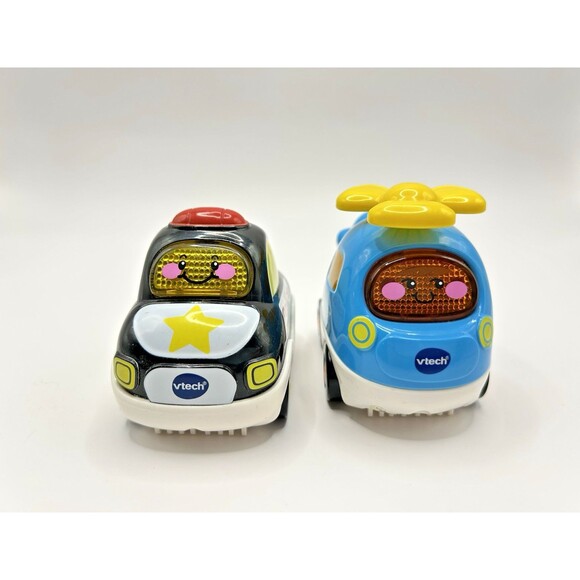 Vtech Go! Go! Smart Wheels Police Car & Helicopter Tested and Working Lot Of 2 - Picture 7 of 10